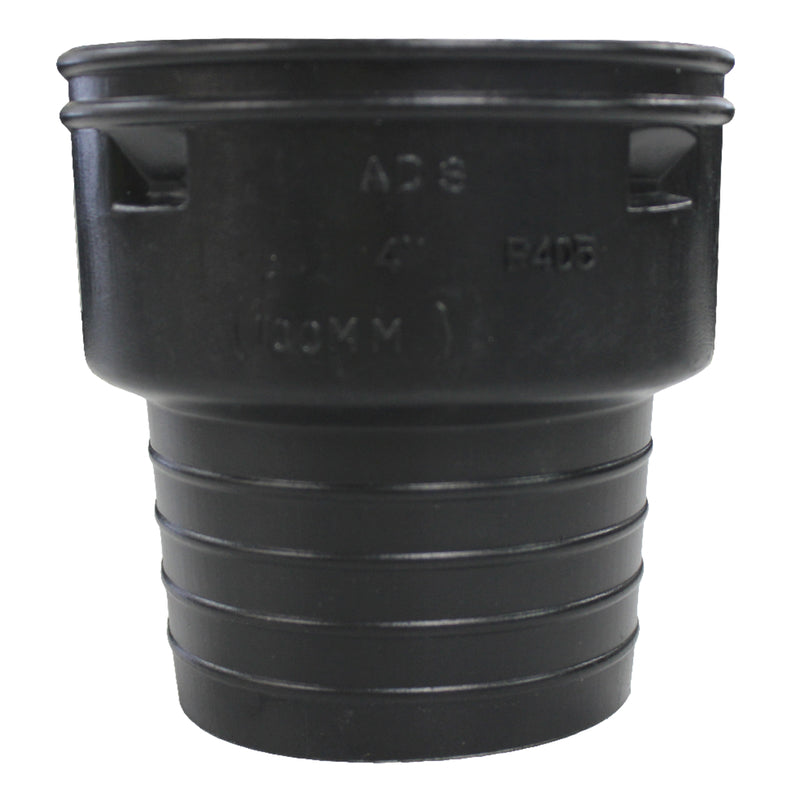 ADVANCE DRAINAGE SYSTEMS - Advance Drainage Systems 6 in. Snap X 4 in. D Snap Polyethylene Corrugated-to-Clay Pipe Adapter 1 pk
