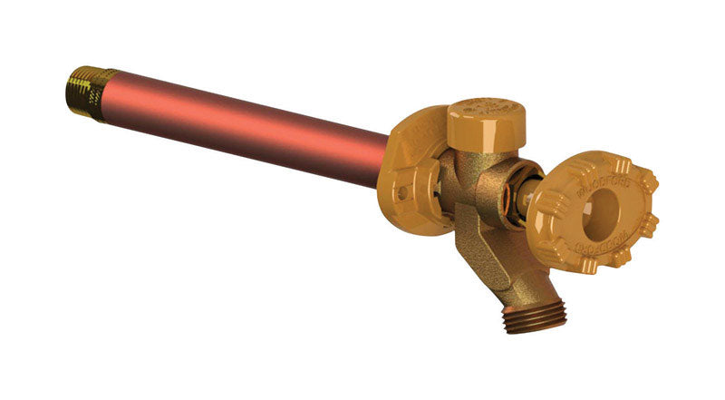 WOODFORD - Woodford Model 19 1/2 in. MPT Sweat Anti-Siphon Brass Freezeless Wall Faucet [19CP-8]