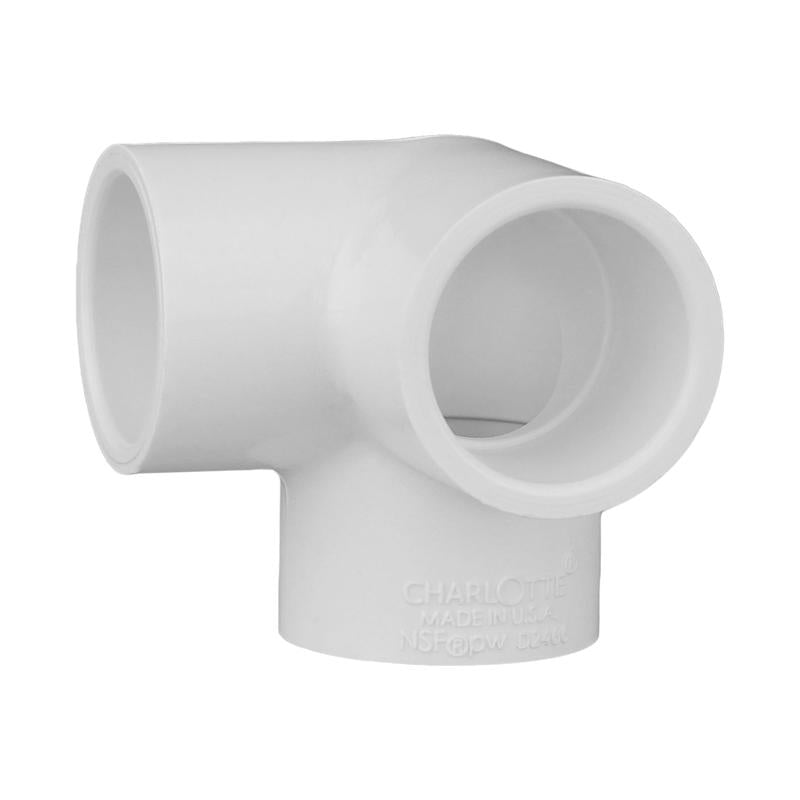 CHARLOTTE PIPE - Charlotte Pipe Schedule 40 1/2 in. Slip X 1/2 in. D Slip PVC Side Outlet Elbow 1 pk [PVC 02510  0600]
