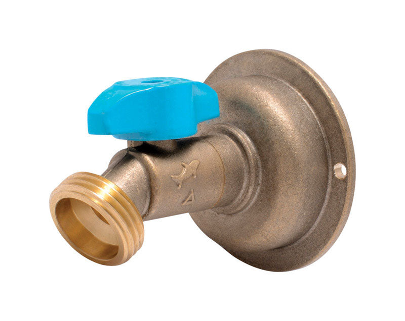 SHARKBITE - SharkBite No Kink 1/2 in. MHT X 3/4 in. MHT Anti-Siphon Brass Hose Bibb
