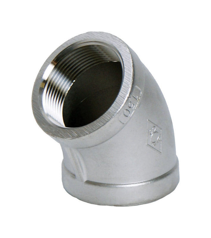 SMITH-COOPER - Smith-Cooper 1-1/4 in. FPT X 1-1/4 in. D FPT Stainless Steel 45 Degree Elbow