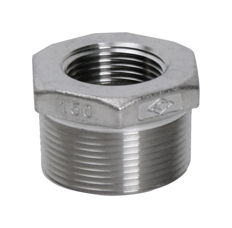 SMITH-COOPER - Smith-Cooper 1 in. MPT X 3/4 in. D FPT Stainless Steel Hex Bushing