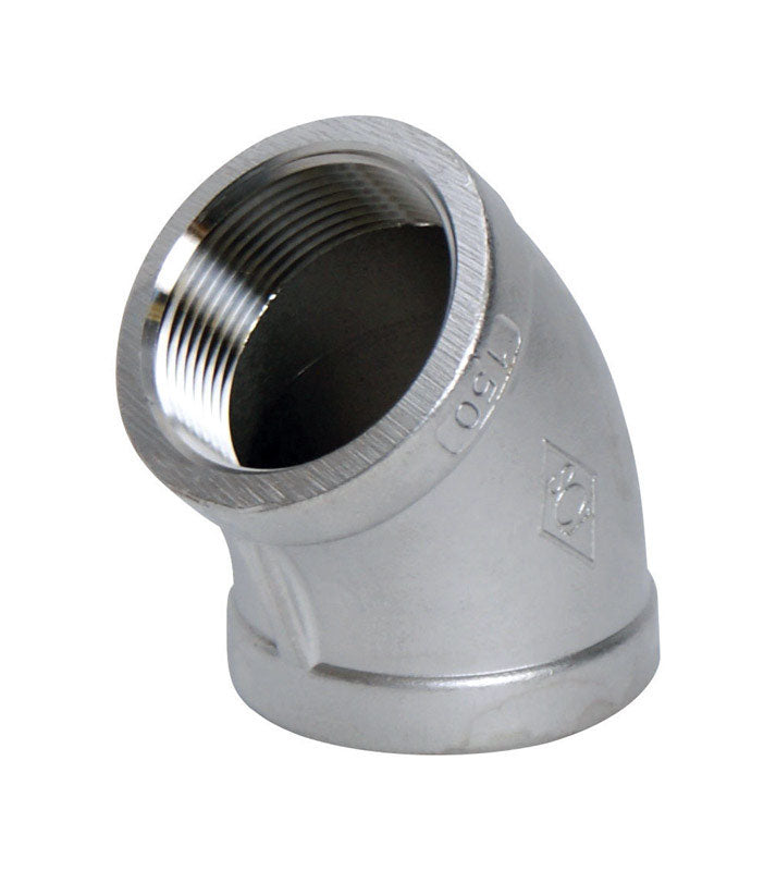 SMITH-COOPER - Smith-Cooper 1 in. FPT X 1 in. D FPT Stainless Steel 45 Degree Elbow