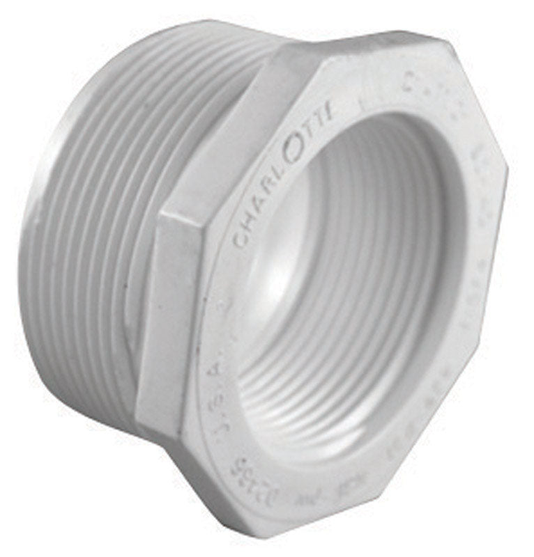 CHARLOTTE PIPE - Charlotte Pipe Schedule 40 2 in. MPT X 1 in. D FPT PVC Reducing Bushing 1 pk