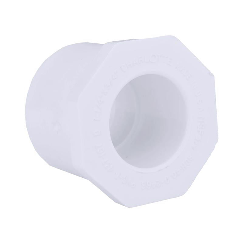 CHARLOTTE PIPE - Charlotte Pipe Schedule 40 1-1/4 in. Slip X 3/4 in. D Slip PVC Reducing Bushing 1 pk