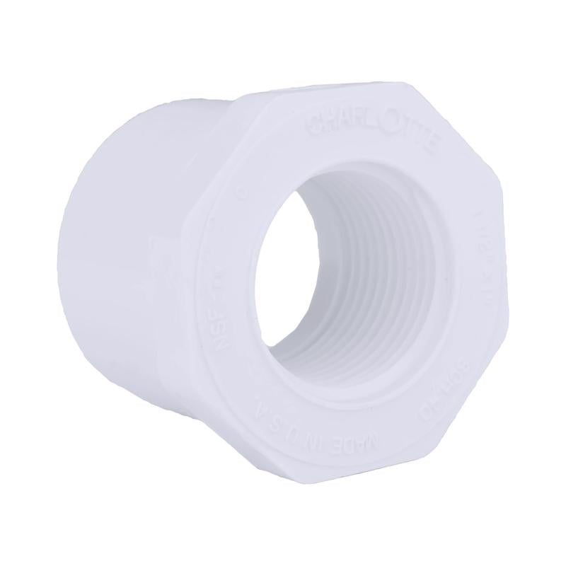 CHARLOTTE PIPE - Charlotte Pipe Schedule 40 1-1/2 in. Spigot X 1 in. D FPT PVC Reducing Bushing 1 pk