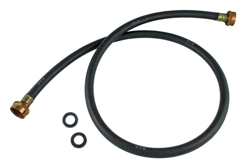 PLUMB PAK - Plumb Pak 3/4 in. FHT X 3/4 in. D FHT 5 ft. Rubber Washing Machine Hose