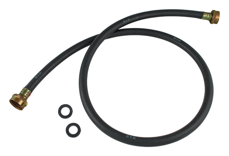 PLUMB PAK - Plumb Pak 3/4 in. FHT X 3/4 in. D FHT 4 ft. Rubber Washing Machine Hose
