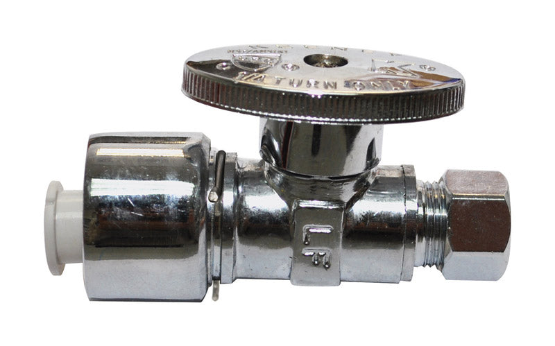 PLUMB PAK - Plumb Pak 5/8 in. Compression X 3/8 in. Compression Brass Straight Valve [PP2068POLF]