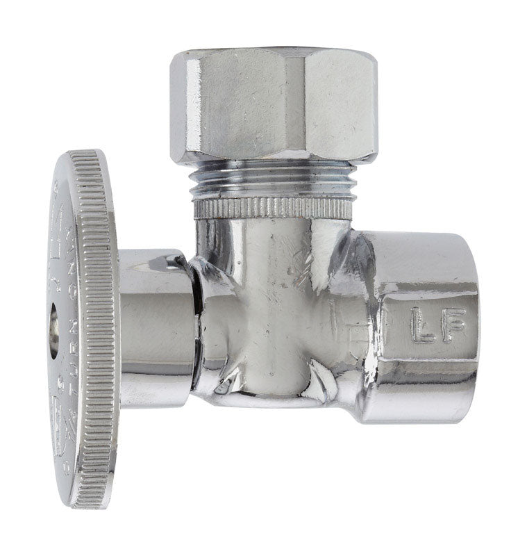 PLUMB PAK - Plumb Pak 1/2 in. FIP X 1/2 in. Compression Brass Angle Valve