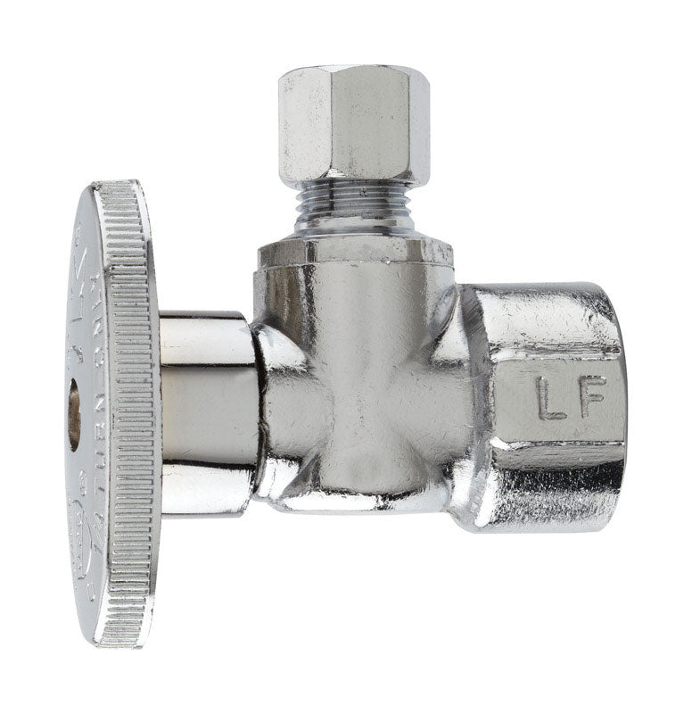 PLUMB PAK - Plumb Pak 1/2 in. FIP X 1/4 in. Compression Brass Angle Valve