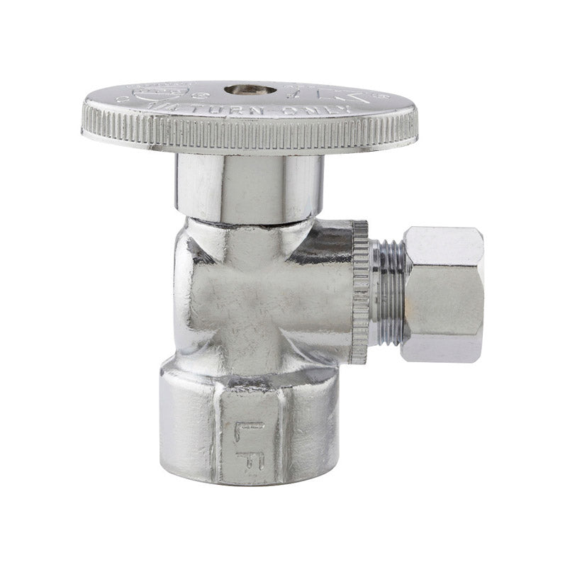 PLUMB PAK - Plumb Pak 1/2 in. FIP X 3/8 in. Compression Brass Angle Valve