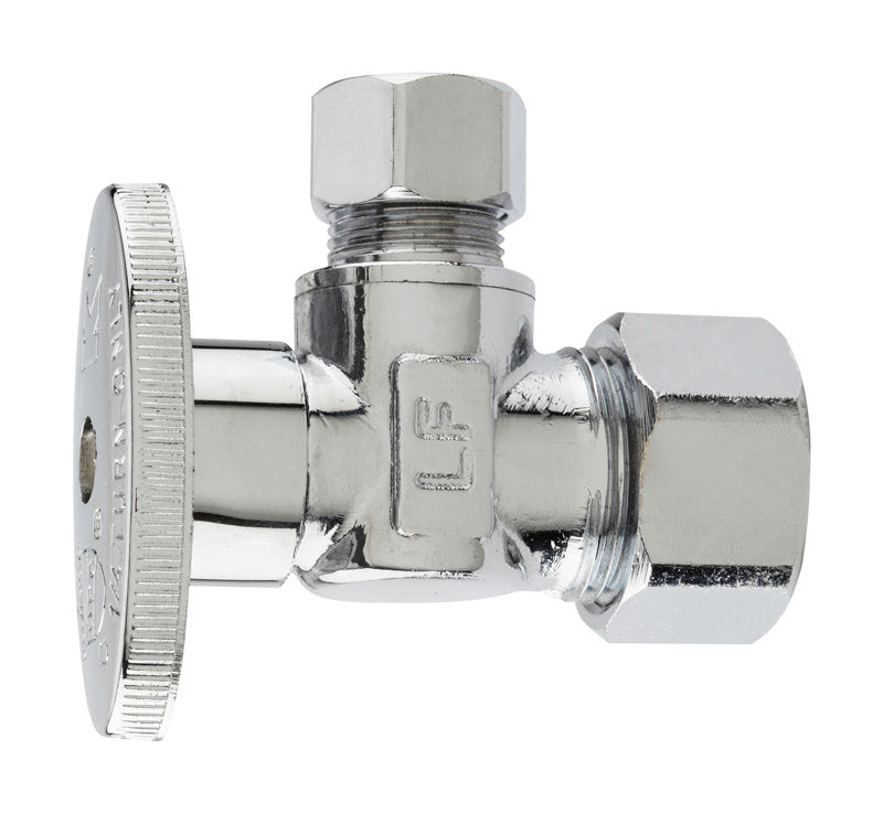 PLUMB PAK - Plumb Pak 5/8 in. Compression in. X 3/8 in. Compression Brass Angle Valve