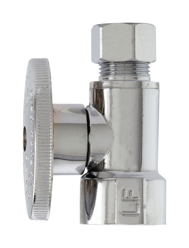 PLUMB PAK - Plumb Pak 1/2 in. FIP in. X 3/8 in. Compression Brass Straight Valve