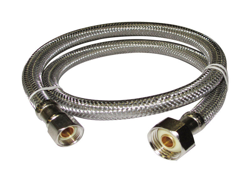 PLUMB PAK - Plumb Pak 3/8 in. Compression in. X 1/2 in. D IP 48 in. Stainless Steel Faucet Supply Line