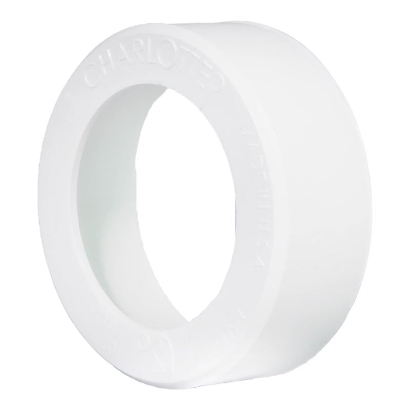 CHARLOTTE PIPE - Charlotte Pipe Schedule 40 1-1/2 in. Spigot X 1-1/4 in. D Hub PVC Flush Bushing 1 pk