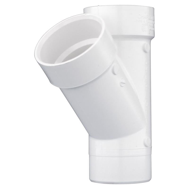 CHARLOTTE PIPE - Charlotte Pipe Schedule 40 3 in. Hub X 3 in. D Hub PVC Street Wye 1 pk