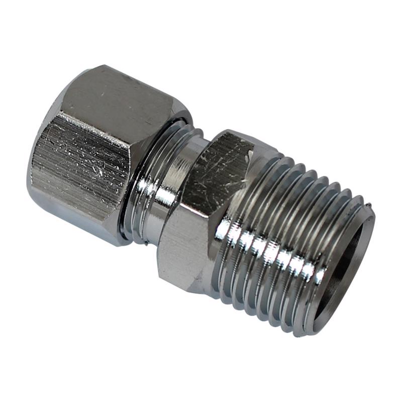 PLUMB PAK - Plumb Pak 3/8 in. MIP X 3/8 in. D Compression Brass Straight Connector