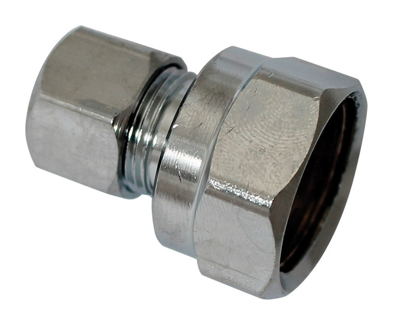 PLUMB PAK - Plumb Pak 1/2 in. FIP X 3/8 in. D Compression Brass Straight Connector