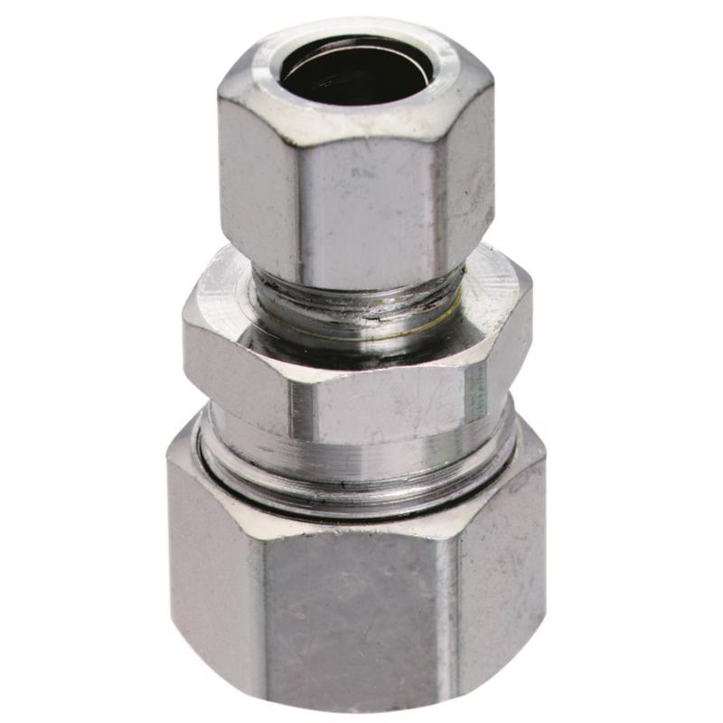 PLUMB PAK - Plumb Pak 1/2 in. Compression X 3/8 in. D Compression Brass Straight Connector