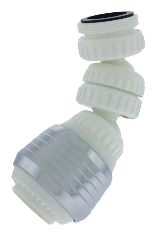 PLUMB PAK - Plumb Pak Dual Thread 15/16 in.-27 x 55/64 in.-27 Chrome Plated Swivel Sprayrator [PP800-216LF]