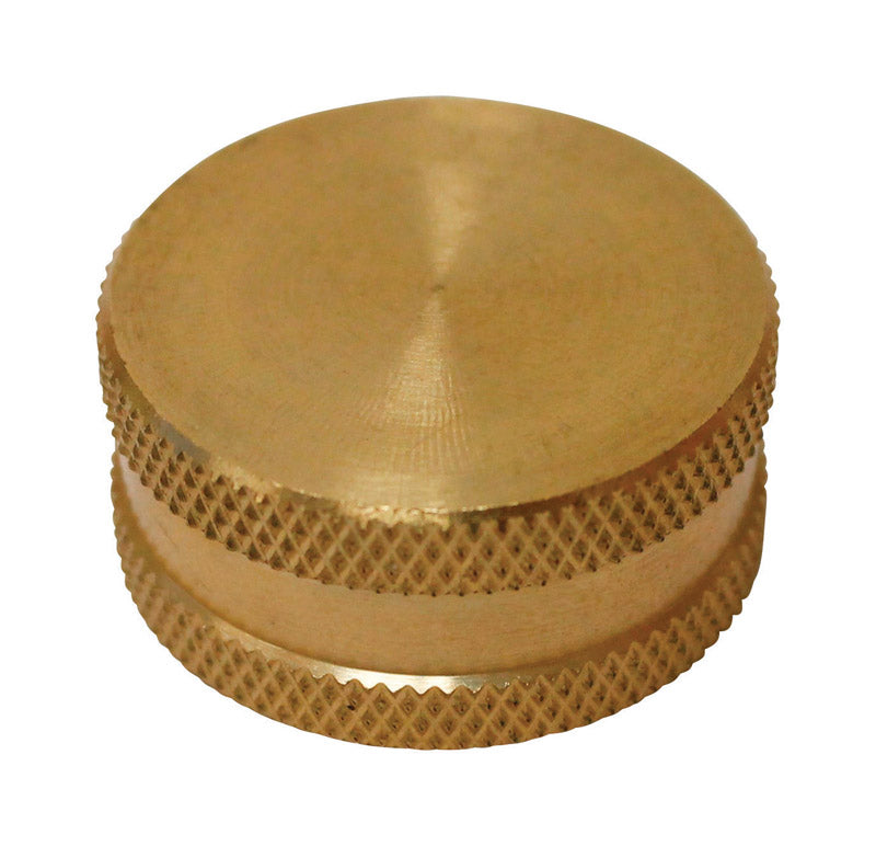 PLUMB PAK - Plumb Pak Brass 3/4 in. D X 3/4 in. D Hose Cap with Washer 1 pk