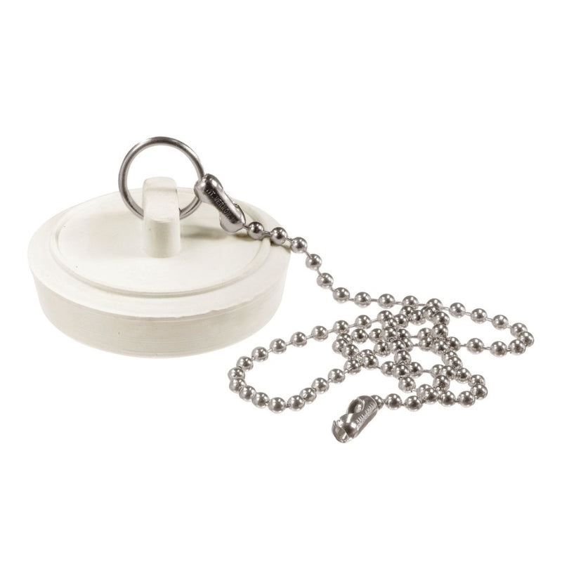 PLUMB PAK - Plumb Pak 1-3/4 in. White Rubber Drain Stopper
