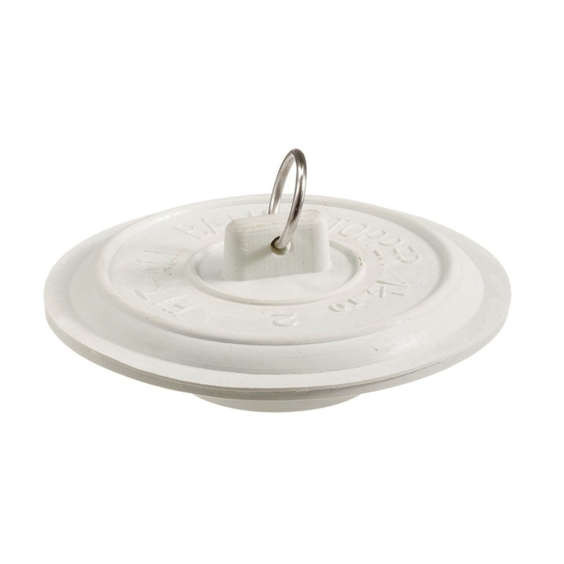 PLUMB PAK - Plumb Pak 2 in. White Rubber Tub Stopper
