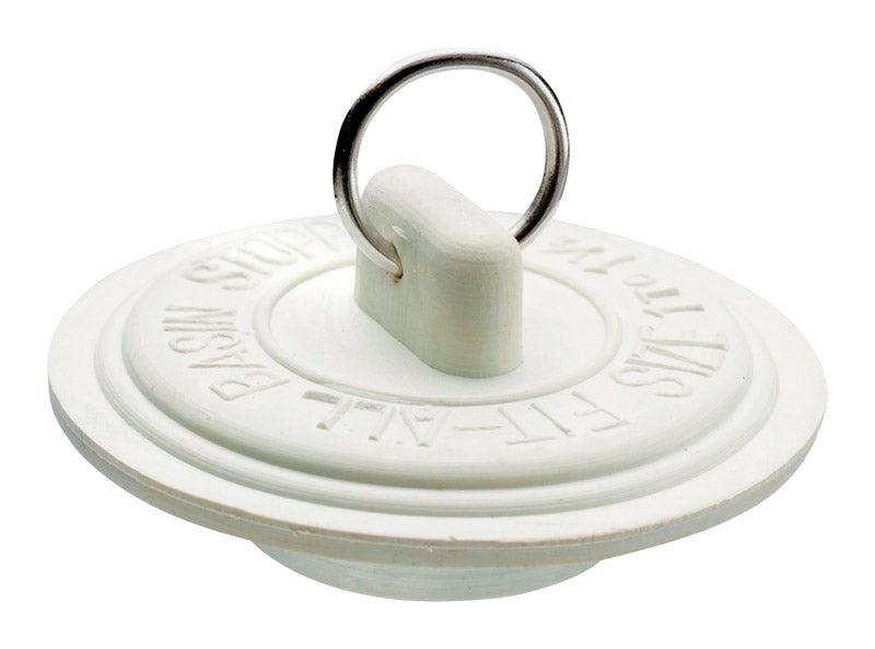 PLUMB PAK - Plumb Pak 1-3/8 in. White Rubber Drain Stopper