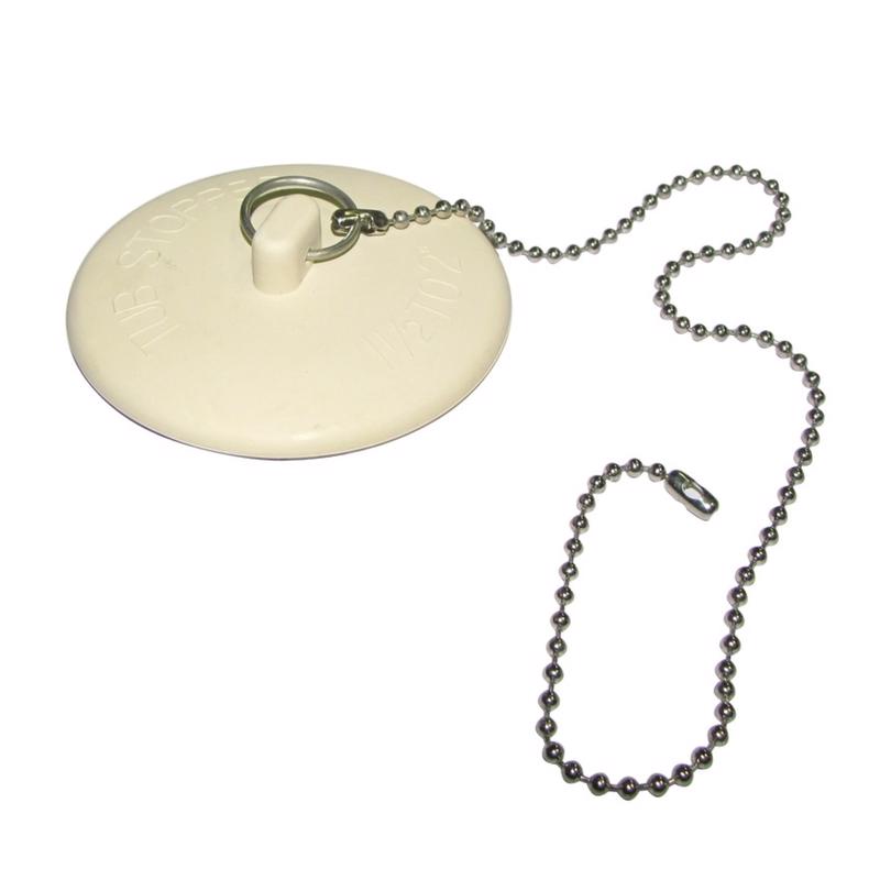 PLUMB PAK - Plumb Pak 2 in. White Rubber Drain Stopper