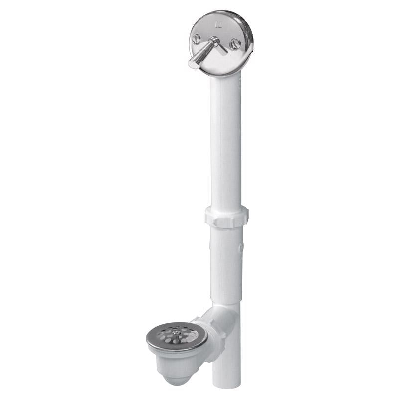 PLUMB PAK - Plumb Pak 1-1/2 in. D Polished Chrome Plastic Triplever Bath Drain