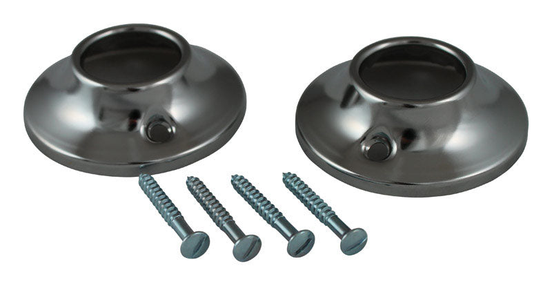 PLUMB PAK - Plumb Pak Chrome Chrome Steel Shower Rod Flange