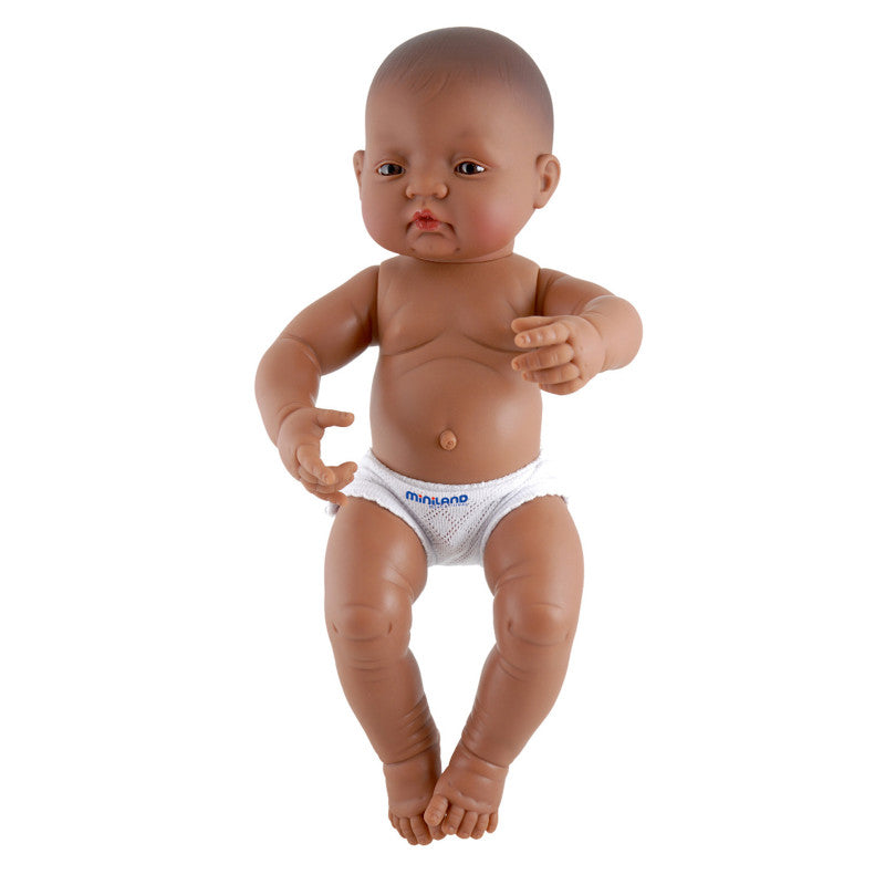 MINILAND EDUCATIONAL - Anatomically Correct Newborn Doll, 15-3/4", Hispanic Boy