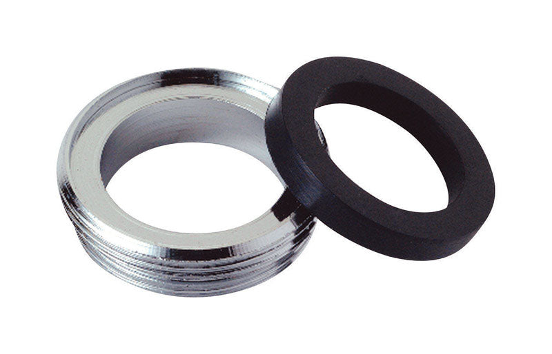 BRASSCRAFT - BrassCraft Male Thread 15/16 in.-27M x 55/64 in.-27M Chrome Aerator Adapter