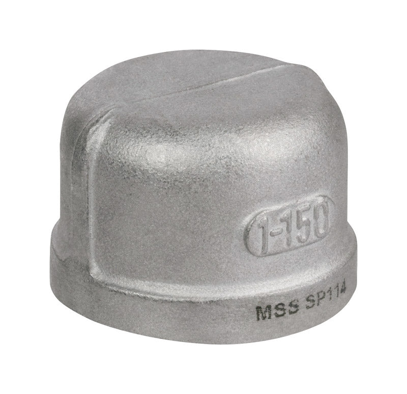 SMITH-COOPER - Smith-Cooper 1-1/4 in. FPT X 1-1/4 in. D FPT Stainless Steel Cap