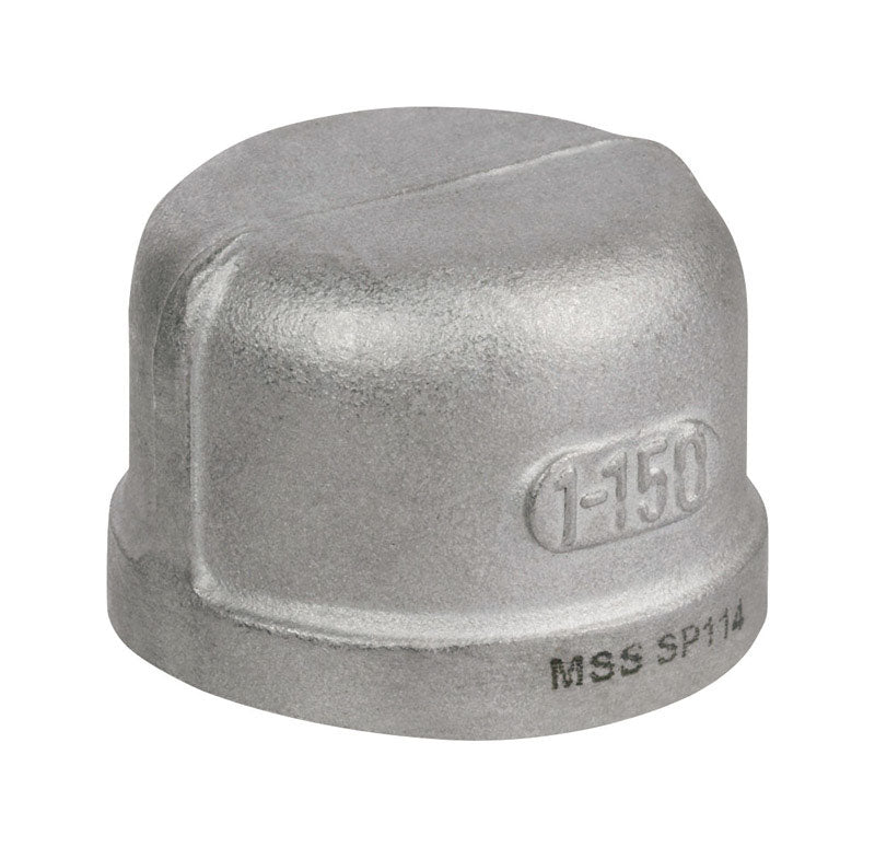 SMITH-COOPER - Smith-Cooper 1-1/2 in. FPT X 1-1/2 in. D FPT Stainless Steel Cap