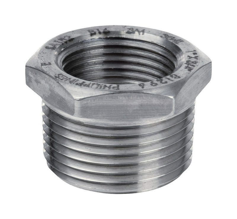 SMITH-COOPER - Smith-Cooper 1/2 in. MPT X 1/4 in. D FPT Stainless Steel Hex Bushing