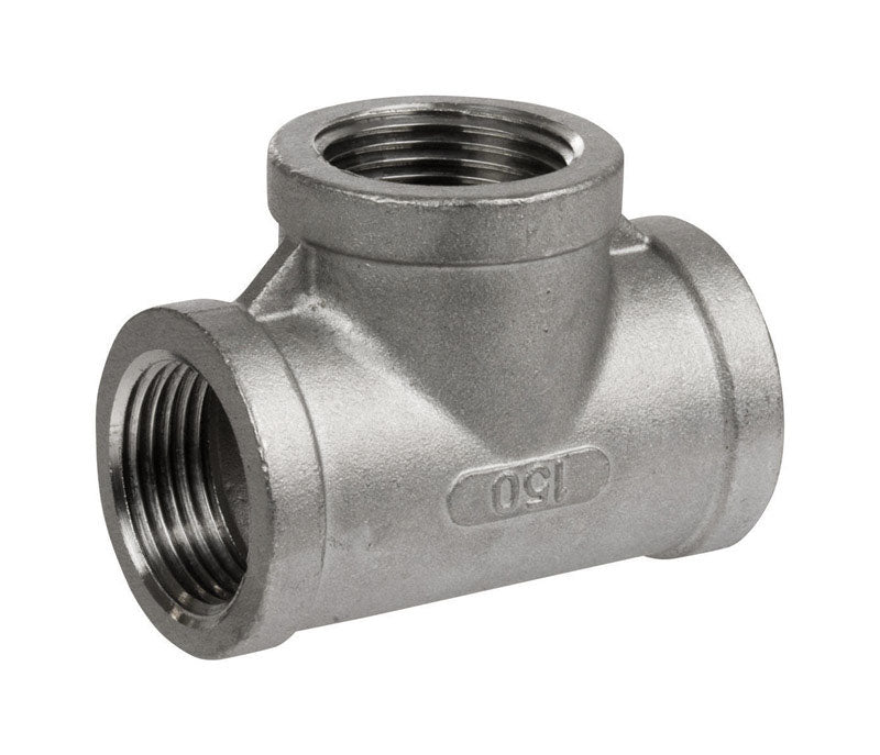 SMITH-COOPER - Smith-Cooper 1-1/4 in. FPT X 1-1/4 in. D FPT 1-1/4 in. D Female Stainless Steel Tee