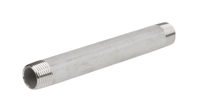 SMITH COOPER - Smith-Cooper 1-1/2 in. MPT Stainless Steel 6 in. L Nipple