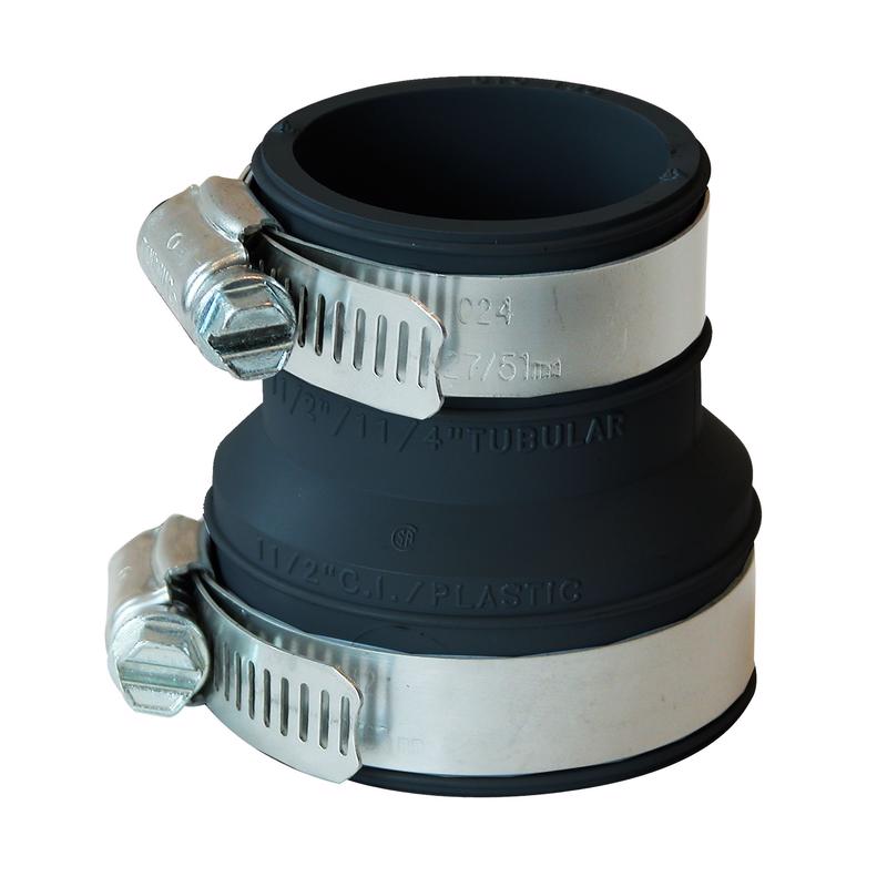 FERNCO - Fernco Schedule 40 1-1/2 in. Hub X 1-1/2 in. D Hub PVC Connector 1 pk