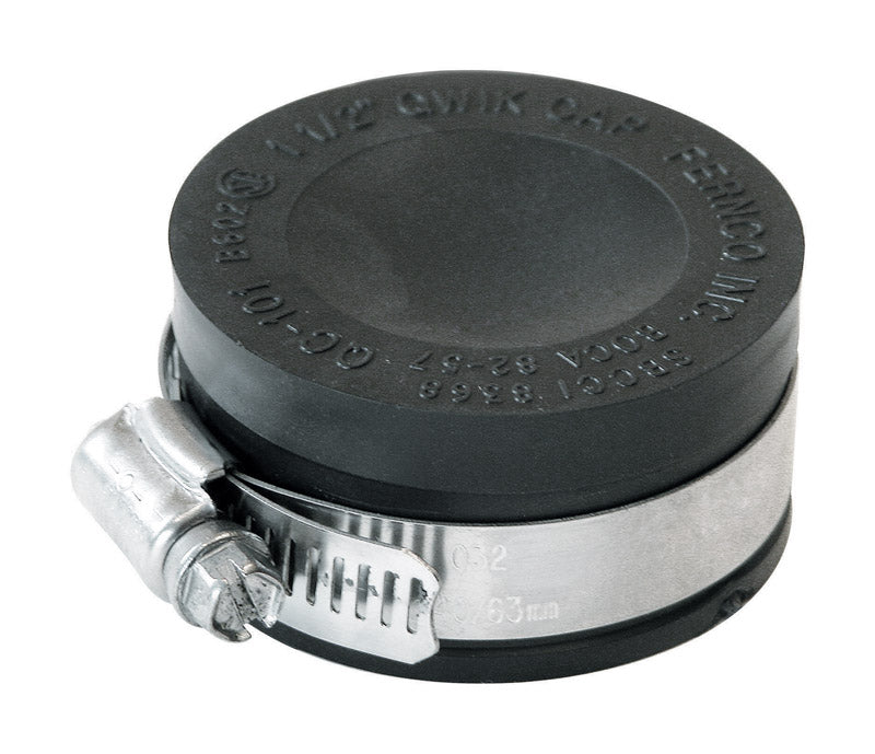 FERNCO - Fernco Schedule 40 1-1/2 in. Hub Hub PVC Drain Cap 1 pk