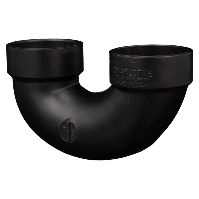 CHARLOTTE PIPE - Charlotte Pipe 1-1/2 in. Hub X 1-1/2 in. D Hub ABS U-Bend