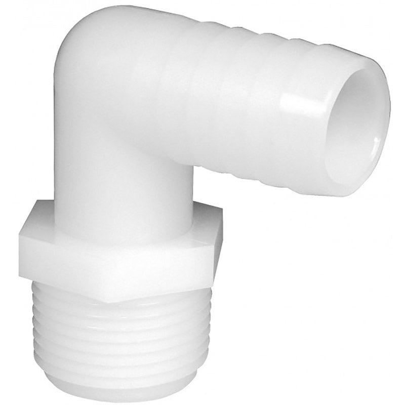 GREEN LEAF - Green Leaf 1/4 in. MPT X 1/4 in. D Barb Nylon Elbow 1 pk - Case of 5