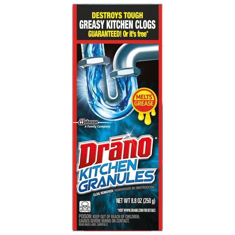 DRANO - Drano Kitchen Crystals Clog Remover 8.8 oz - Case of 6