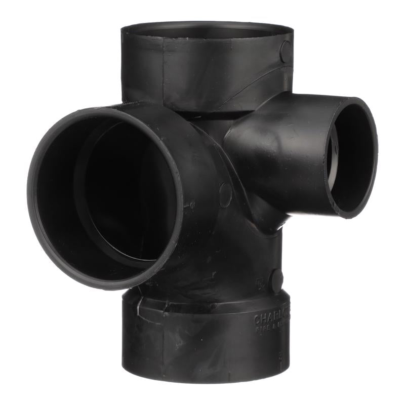 CHARLOTTE PIPE - Charlotte Pipe 3 in. Hub X 3 in. D Hub ABS Sanitary Tee [ABS004170800HA]