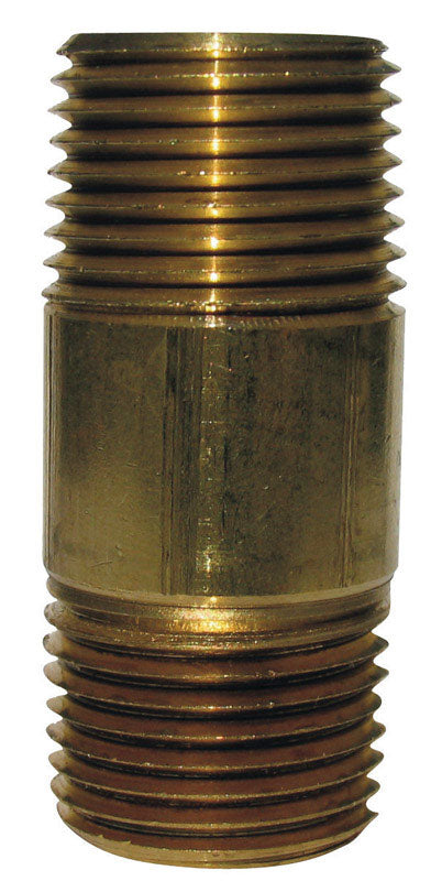 JMF COMPANY - JMF Company 1/8 in. MPT X 1/8 in. D MPT Brass Nipple 2 in. L