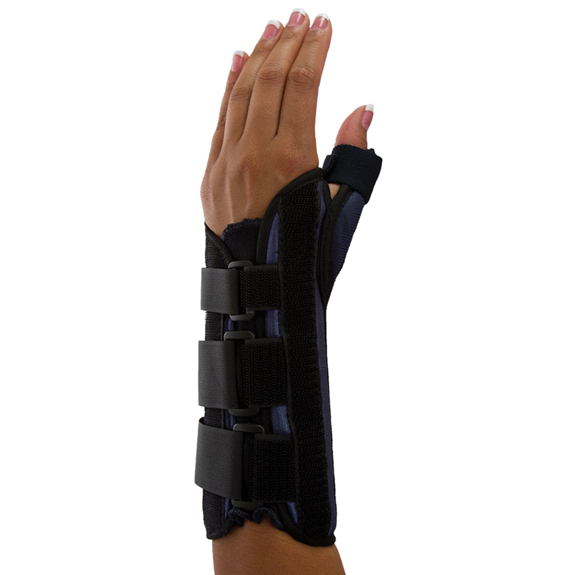 Bird & Cronin - Wrist Brace with Thumb Spica Premier® Aluminium / Foam / Nylon / Plastic / Polyester Left Hand Black Large [1/EA]
