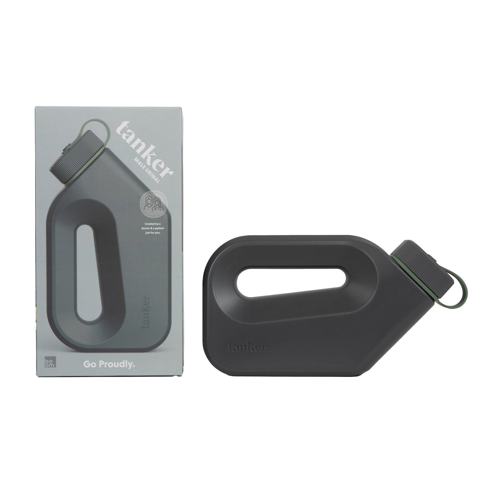 Boom Home Medical - Male Urinal Tanker 44 oz. With Closure Single Patient Use [1/EA] (1254083_EA)