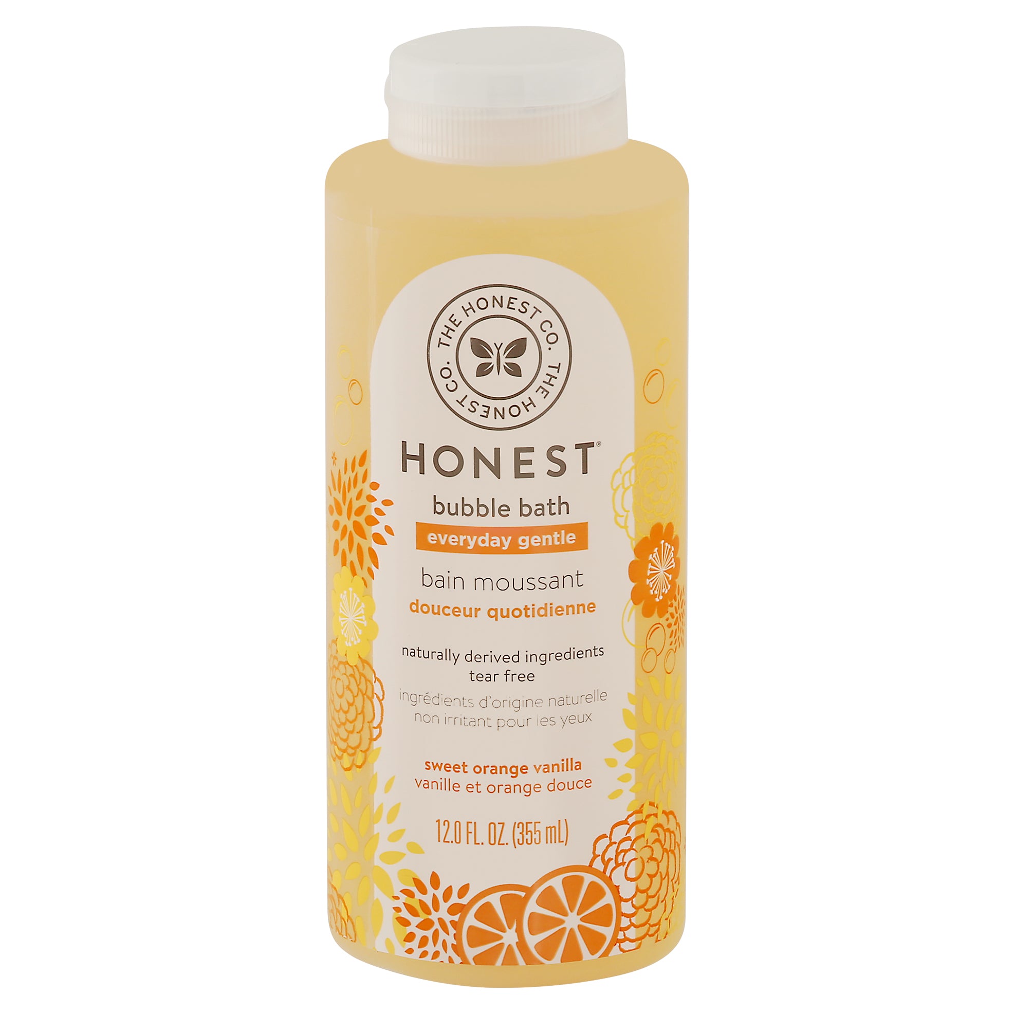 Honest Everyday Gentle Sweet Orange Vanilla Bubble Bath 12.0 fl oz - Case of 1