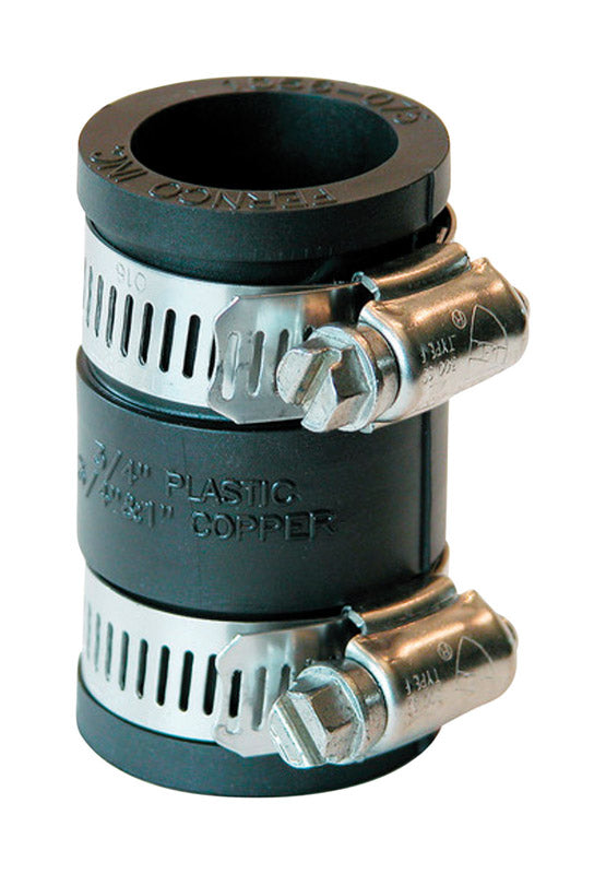 FERNCO - Fernco 3/4 in. Hub each X 3/4 in. D Hub Plastic Flexible Coupling